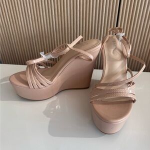 Women's Pink Wedge Sandals